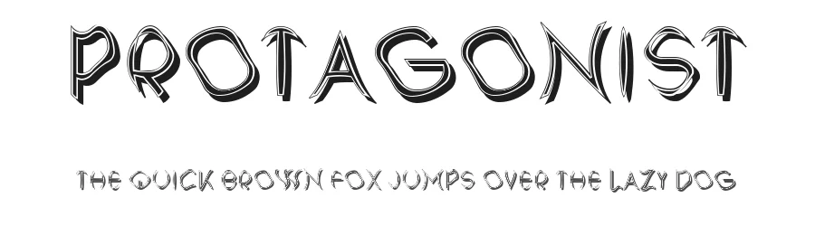 Protagonist by Vladimir Nikolic — Decorative Font