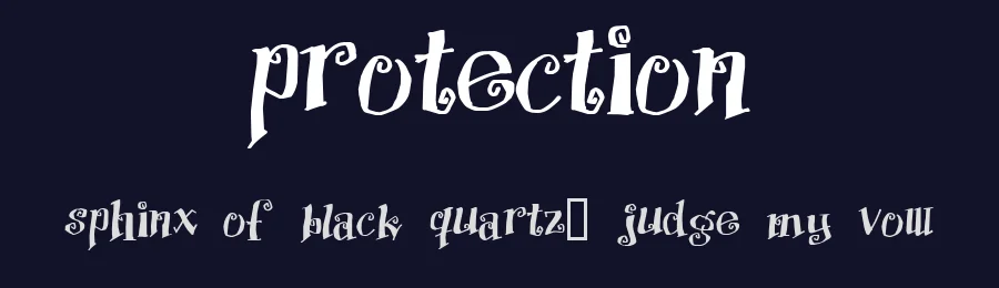 Protection by Pizzadude — Decorative Font — thumbnail 2