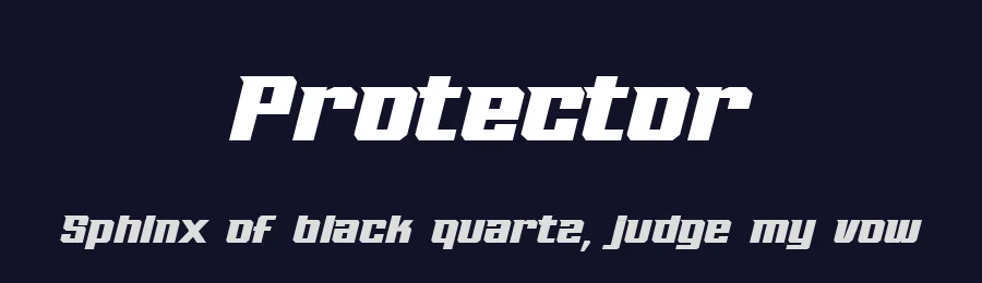 Protector by Sompong Pradubboot — Display Font — thumbnail 2