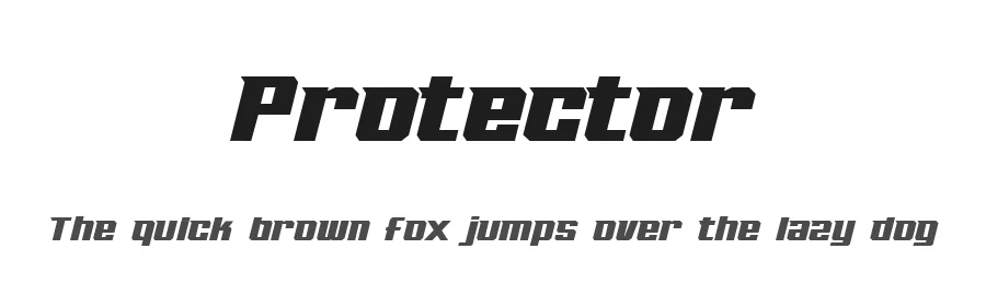 Protector by Sompong Pradubboot — Display Font