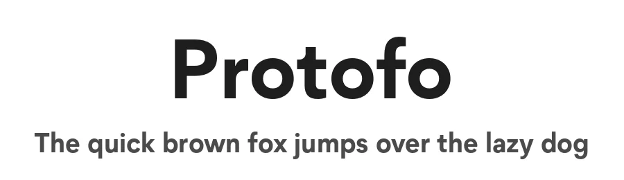 Protofo by Lafontype — Sans Serif Font
