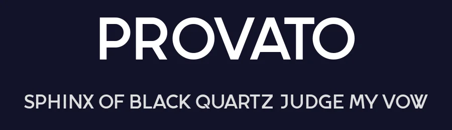 Provato by Vladimir Nikolic — Sans Serif Font — thumbnail 2