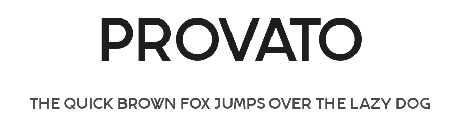 Provato by Vladimir Nikolic β Sans Serif Font