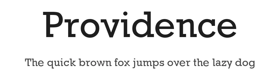 Providence by AJ Paglia โ Sans Serif Font