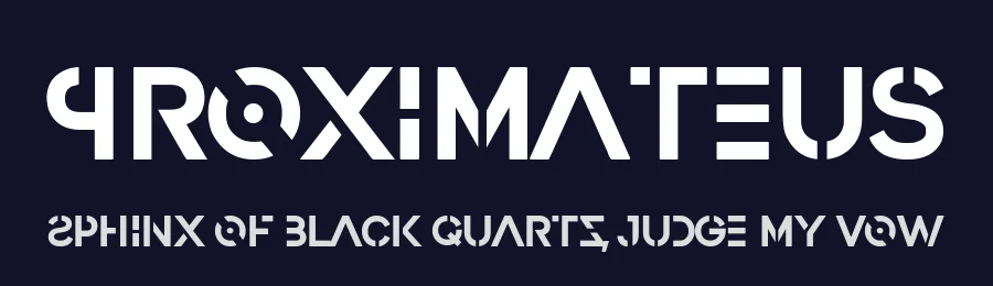 Proximateus by Yanis Mejladi — Display Font — thumbnail 2