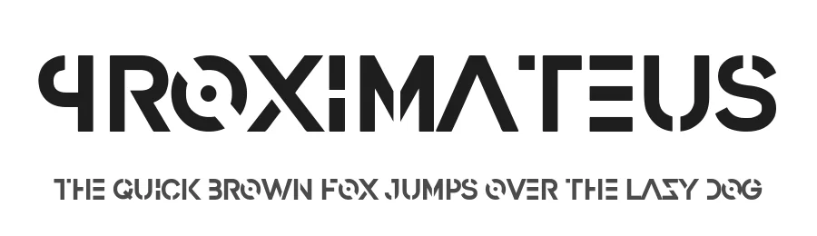 Proximateus by Yanis Mejladi — Display Font