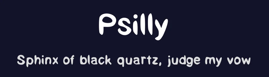 Psilly by Shara Weber — Decorative Font — thumbnail 2