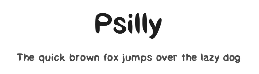 Psilly by Shara Weber — Decorative Font