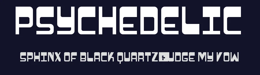 Psychedelic by Geronimo Font Studios — Decorative Font — thumbnail 2