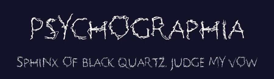 Psychographia by Xerographer Fonts — Decorative Font — thumbnail 2