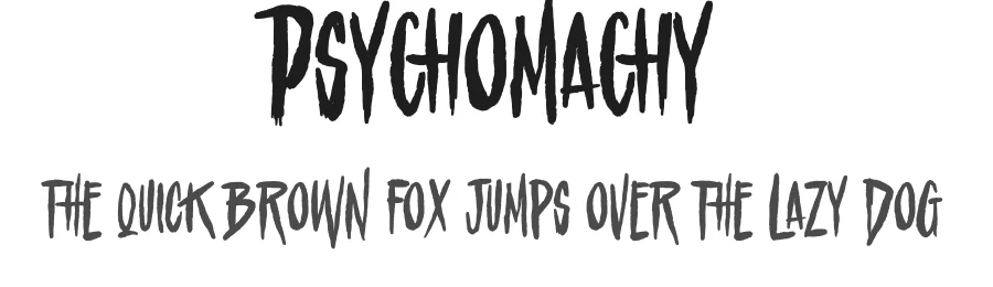 Psychomachy by Gassstype — Decorative Font