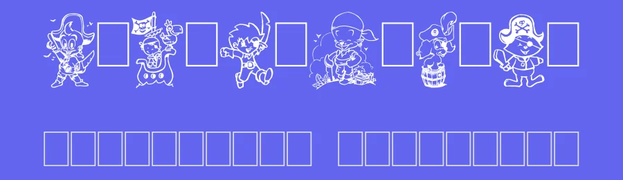 Ptits Pirates by imagex — Dingbats Font — thumbnail 3