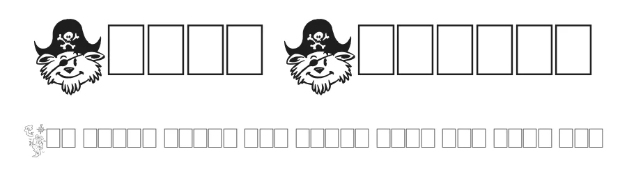 Ptits Pirates by imagex β Dingbats Font
