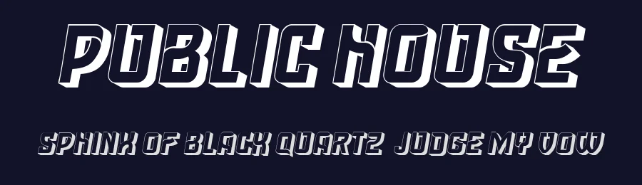 Public House by Vladimir Nikolic — Decorative Font — thumbnail 2