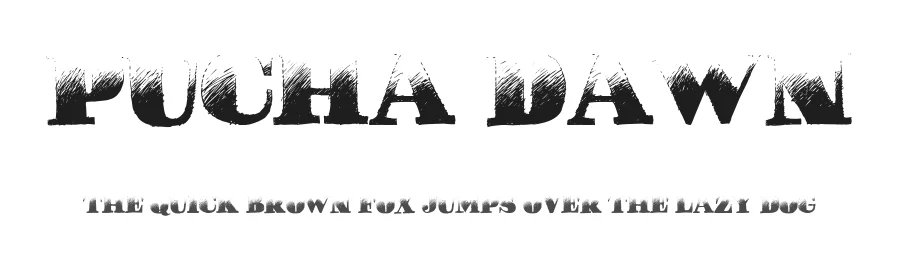 Pucha Dawn by A.z. — Decorative Font