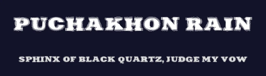 Puchakhon Rain by A.z. — Decorative Font — thumbnail 2