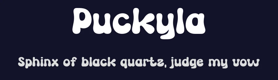 Puckyla by Gilang Ternadho — Decorative Font — thumbnail 2