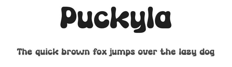 Puckyla by Gilang Ternadho — Decorative Font