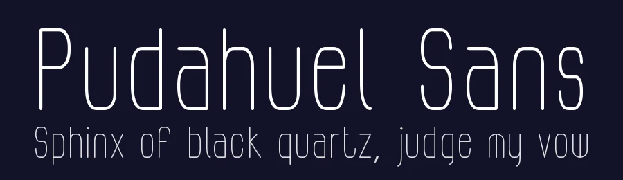 Pudahuel Sans by zanatlija — Sans Serif Font — thumbnail 2