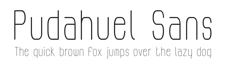 Pudahuel Sans by zanatlija — Sans Serif Font
