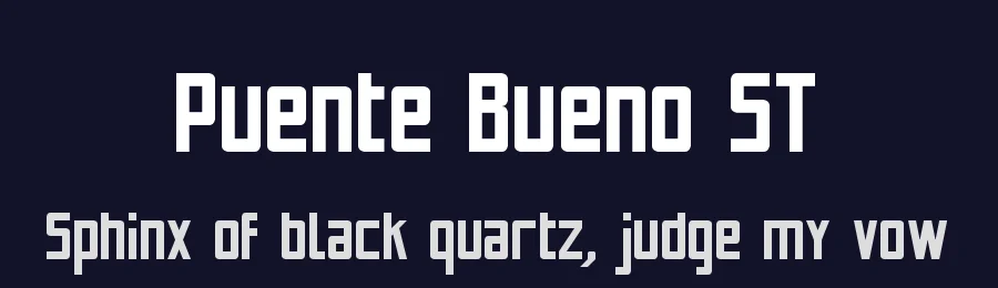 Puente Bueno ST by Southype — Sans Serif Font — thumbnail 2