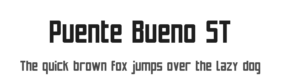 Puente Bueno ST by Southype β Sans Serif Font