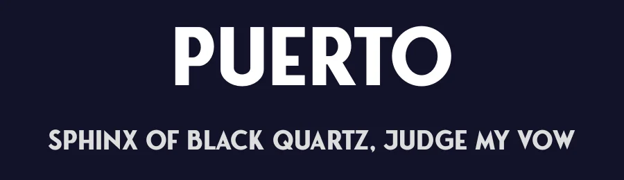Puerto by Don Marciano — Sans Serif Font — thumbnail 2