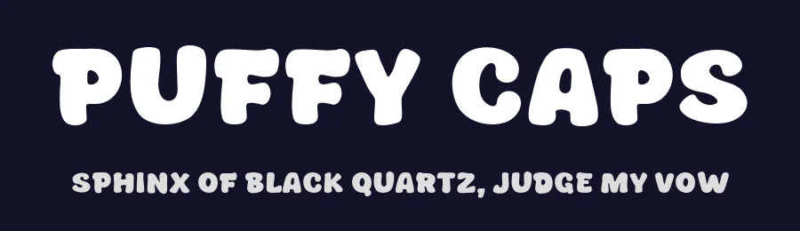 Puffy Caps by MJType — Decorative Font — thumbnail 2