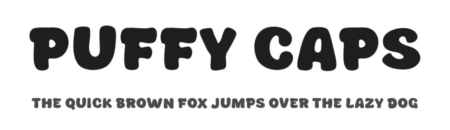 Puffy Caps by MJType — Decorative Font