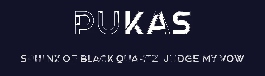 Pukas by Vladimir Nikolic — Decorative Font — thumbnail 2