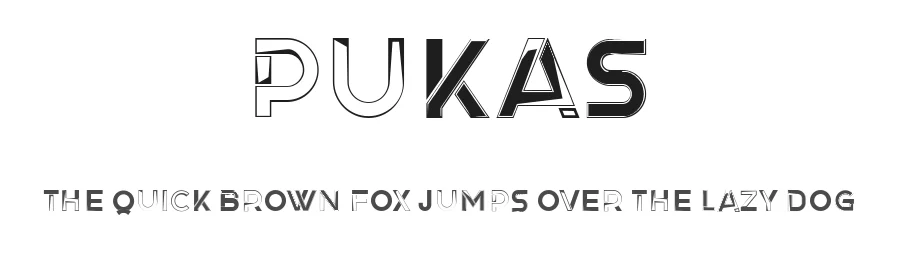 Pukas by Vladimir Nikolic β Decorative Font