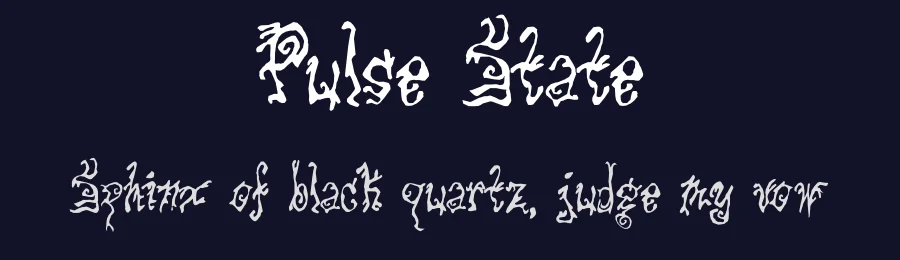 Pulse State by Typodermic Fonts — Decorative Font — thumbnail 2