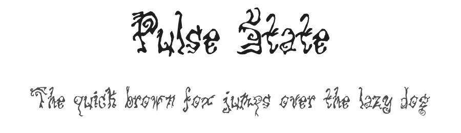 Pulse State by Typodermic Fonts — Decorative Font