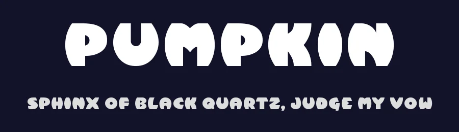 Pumpkin by Bam O — Decorative Font — thumbnail 2