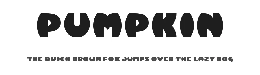 Pumpkin by Bam O — Decorative Font