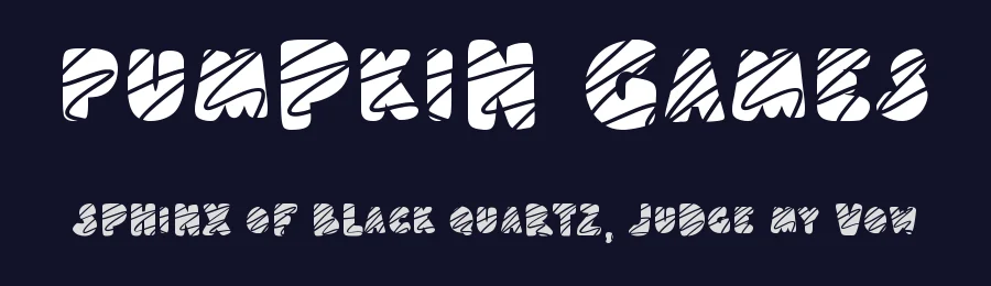 Pumpkin Games by Masa Aska Sanurumi — Decorative Font — thumbnail 2
