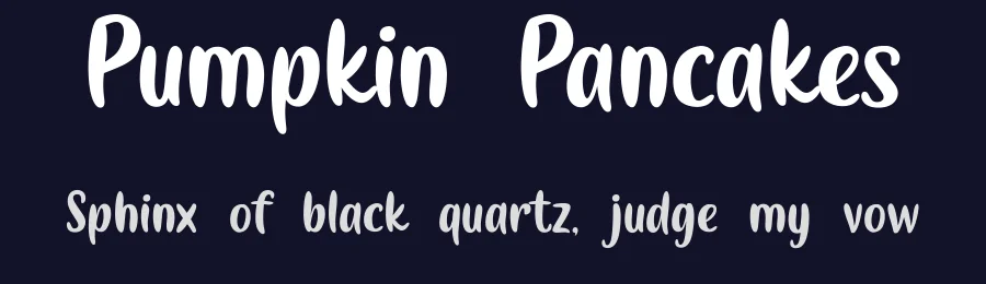 Pumpkin Pancakes by Kurnia Setyadi — Decorative Font — thumbnail 2