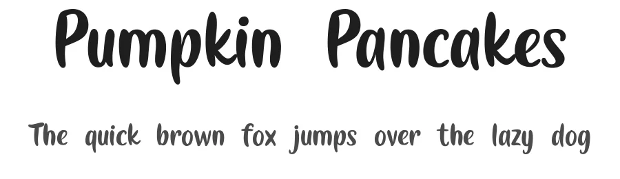 Pumpkin Pancakes by Kurnia Setyadi — Decorative Font