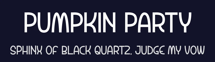 Pumpkin Party by Alpaprana Studio — Decorative Font — thumbnail 2