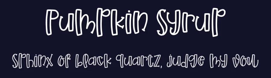 Pumpkin Syrup by Abo Daniel Studio — Decorative Font — thumbnail 2
