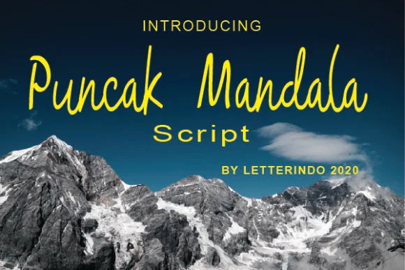 Puncak Mandala Font by johndesign540 — Script Handwritten Font