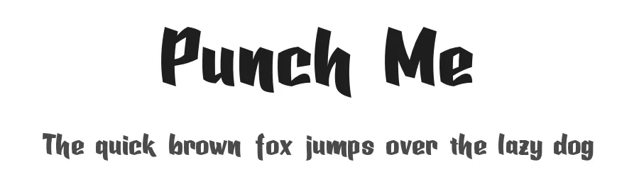 Punch Me by Jujun Gag — Decorative Font