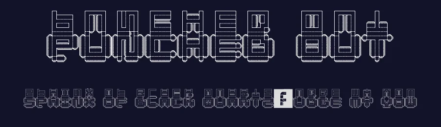 Punched Out by Tobias Sommer — Display Font — thumbnail 2