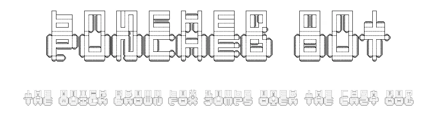 Punched Out by Tobias Sommer — Display Font