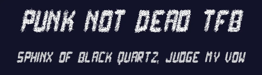 Punk Not Dead TFB by zanatlija — Decorative Font — thumbnail 2