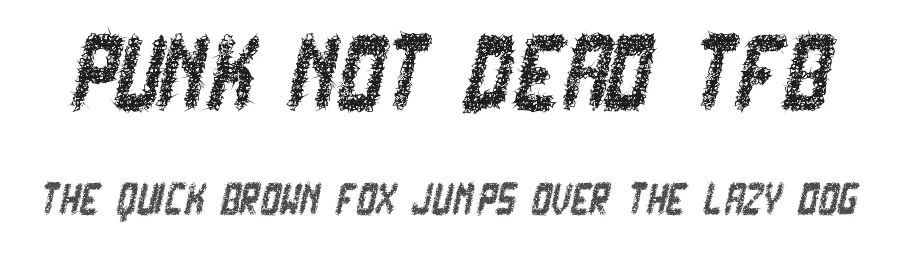Punk Not Dead TFB by zanatlija β Decorative Font