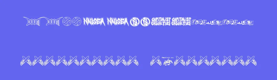 Punk Rawk by fontvir.us — Dingbats Font — thumbnail 3