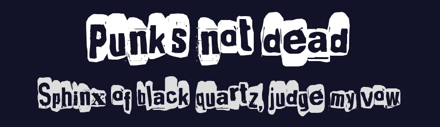 Punk's not dead by p joks — Decorative Font — thumbnail 2