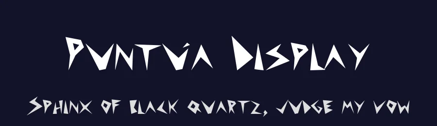 Puntúa Display by Ignacio Muñoz Flores — Decorative Font — thumbnail 2