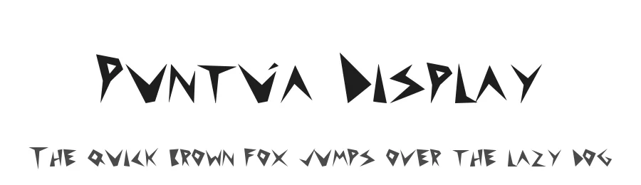 Puntúa Display by Ignacio Muñoz Flores — Decorative Font